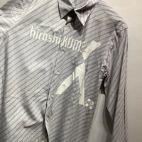 Yuji Yamada Hiroshi Kume diagonal stripe shirt  - Thumbnail 1
