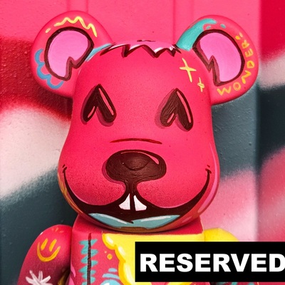 Custom bearbrick 400% by topo "inner rose" - Thumbnail 1