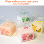 Hot Sales Novelty Half Pint Creamer Milk Cute Carton Glass Cup Coffee Glass Juice Cup Unique Design Pure Handmade Crafts MJ-1