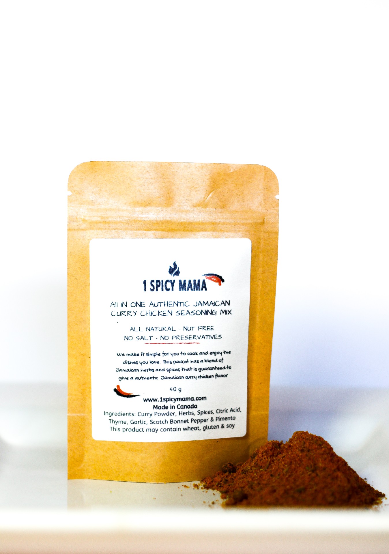 ALL IN ONE AUTHENTIC JAMAICAN CURRY CHICKEN SEASONING MIX · 1 spicy