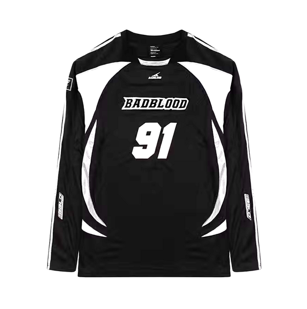 トップス BADBLOOD Sports Club Jersey Long Sleeve Badblood Sports Club Jersey Long Sleeve – My Store