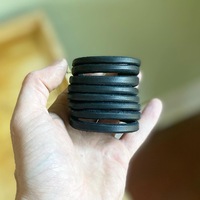 Razors Edge Leather Bands Cuff - Thumbnail 3