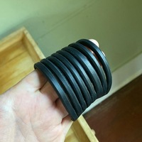 Razors Edge Leather Bands Cuff - Thumbnail 8