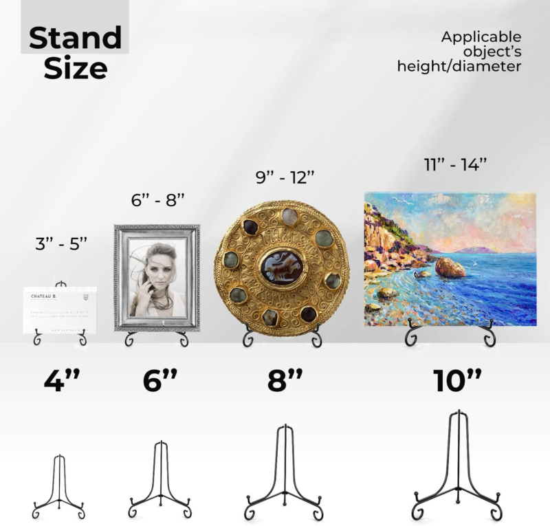 Plate Stands for Display 6 Inch Plate Holder Display Stand + Metal