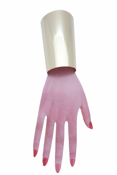 Women Shiny Gold Color Long Metal Wide Cuff Bracelet Fashion Jewelry Wonder