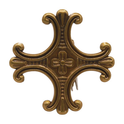 Fashion belt buckle dark gold metal jeremiah cross s. maurice religious