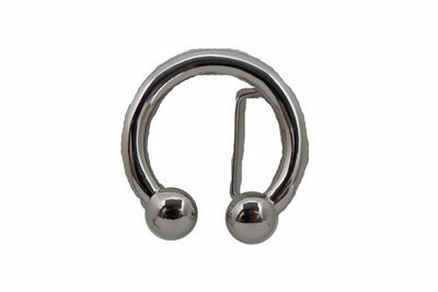 Men Silver Metal Belt Buckle Western Cowboys Fashion Bull Nose Ring Septum Biker