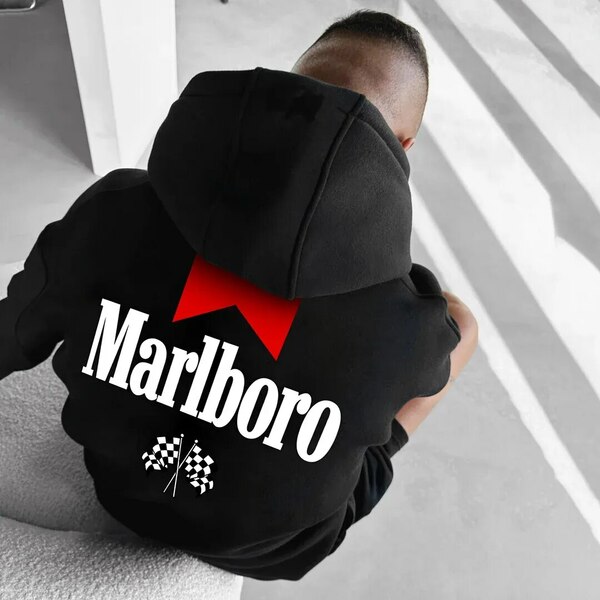 M A R L B O R O BLACK HOODIE
