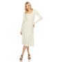 White Mark Women's Long Sleeve Sweater Midi Dress-3