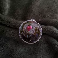 Red Glow Mushroom Necklace  - Thumbnail 2