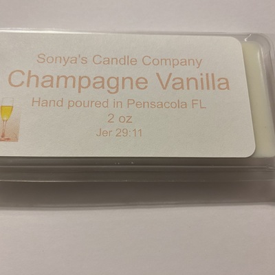 Champagne vanilla snap bar - candle melts