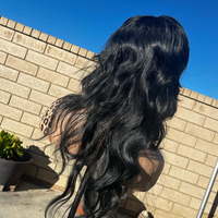 MULLET SYNTHETIC BLACK WIG - Thumbnail 4