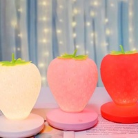 Touch Dimmable Strawberry LED Night Light - Thumbnail 7