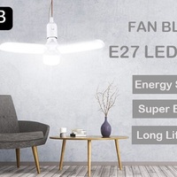 LED Lamp With Fan Blades Foldable - Thumbnail 3