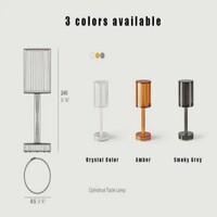 Crystal LED Cordless Table Lamp - Thumbnail 6