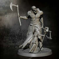 1/24 85mm Resin Model Kit Necromancer and Giant Undead Monster Unpainted - Thumbnail 4