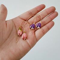Vintage temperament tulip earrings - Thumbnail 1