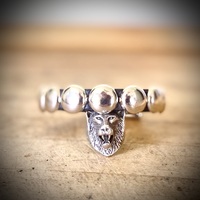 1-Row Large Dome stud narrow wristband - Thumbnail 7