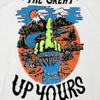 "The Great Up Yours" T-Shirt (white) - Thumbnail 1