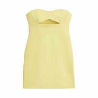 Temperament light mature tube top hollow short dress - Thumbnail 2