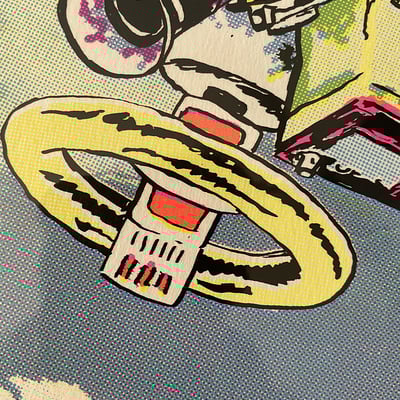 Skull rock robot print