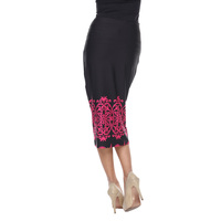 White Mark Women's Midi Pencil Skirt - Thumbnail 5