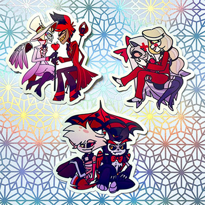 Hazbin hotel stickers