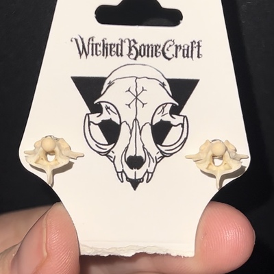 Snake vertebrae earrings 