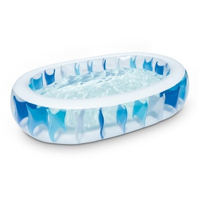 90?60?20  Inflatable Swimming Pool Blow Up Family Pool For Kids Foldable Swim Ball Pool Center w/ Velvet Bottom Water Drain Plug For Indoor Backyard B