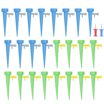 24pcs plant watering spikes self watering devices automatic plant waterer with slow release control valve for outdoor indoor plant