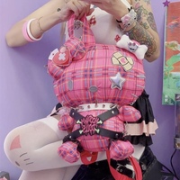 Handmade Gothic Kitty Cutie Backpack - Thumbnail 4
