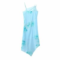 Fishtail hem irregular design suspender dress - Thumbnail 1