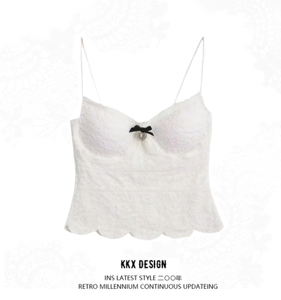 Bowknot padded camisole