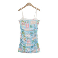 Cute cartoon print slim sexy hip skirt - Thumbnail 1