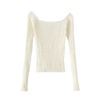 Pearl Single Breasted Slim Fit Hem Front Slit Top - Thumbnail 1