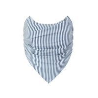 Irregular striped hem short tube top - Thumbnail 2