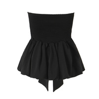 Sexy black short tube top - Thumbnail 1