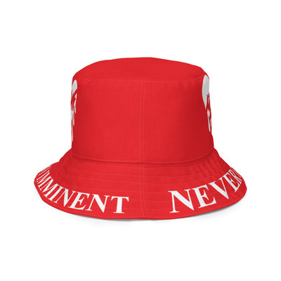 Nyvi love red and white bucket hat - Thumbnail 4