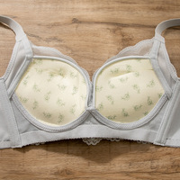 Ultra Thick Bra,Small Chest Gathered Underwear for Women,  Adjustable Collar, No Steel Rim, Lace,Thickened and Enlarged, - Thumbnail 7