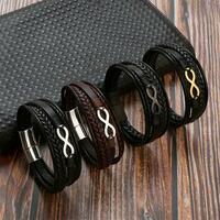 Stainless Steel Infinity Symbol Charm Bracelets for Men Fashion Jewelry Gift - Thumbnail 4