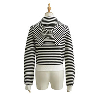 Striped Contrast Devil Long Sleeve Top - Thumbnail 1