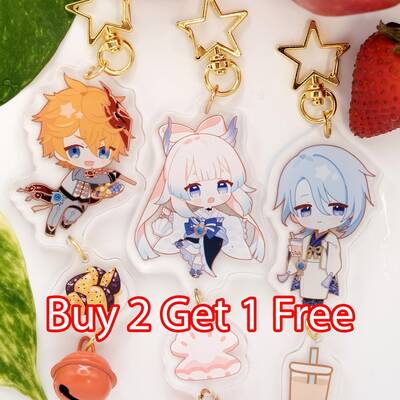 Buy 2 get 1 free sale!!!! - genshin impact acrylic keychains / charms - perfect for gifting