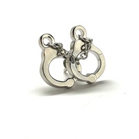 Handcuffs Lapel Pin Police Officer Gift Detective Gift Law Enforcement Tie Pin Backpack Pin Tie Tack Retirement - Thumbnail 1