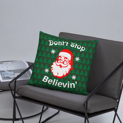 Believe throw pillow