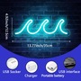 1pc The Wave Vibrant LED Neon Light Sign - Acrylic Backed, USB Powered with Dimmable Switch -3