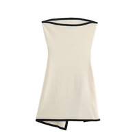 Fashion Slim Fit Knit Sleeveless Tube Dress - Thumbnail 1