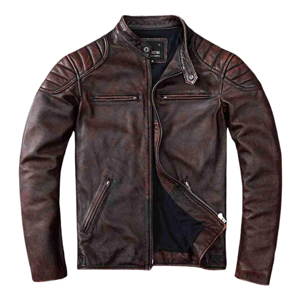  Mens Jacket Brown Real Leather Jacket Brown Leather Jacket 2024