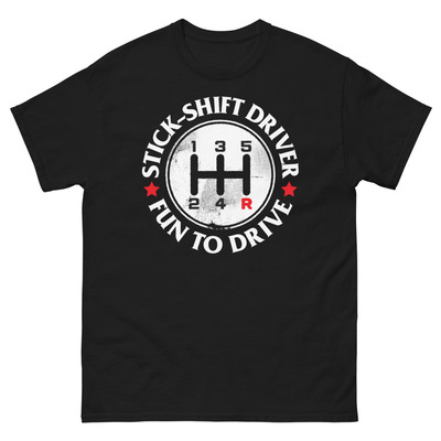 Stick-shift driver unisex classic tee