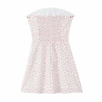 Strapless floral dress - Thumbnail 1