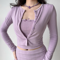 Vintage Suspender Cardigan Set - Thumbnail 2